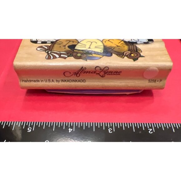 Shop Til You Drop Cat-Themed rubber stamp by Alma Lynne & inkadinkado - Picture 4 of 4